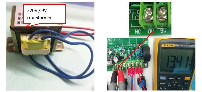 9V Transformer Measurement