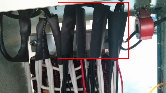 GoHz frequency converter main auto-transformer terminal blocks