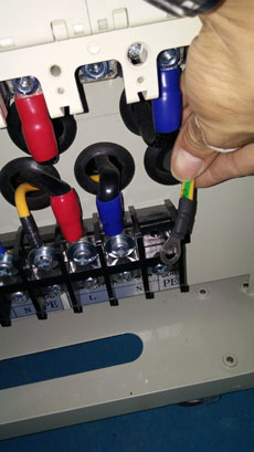 Disassemble PE earth cable