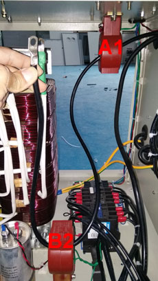 Pull cable through inductors